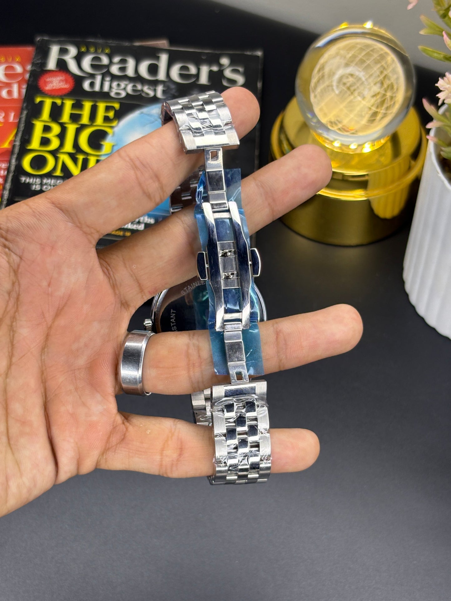PP auto movement - Article #147 - Silver chain white dial