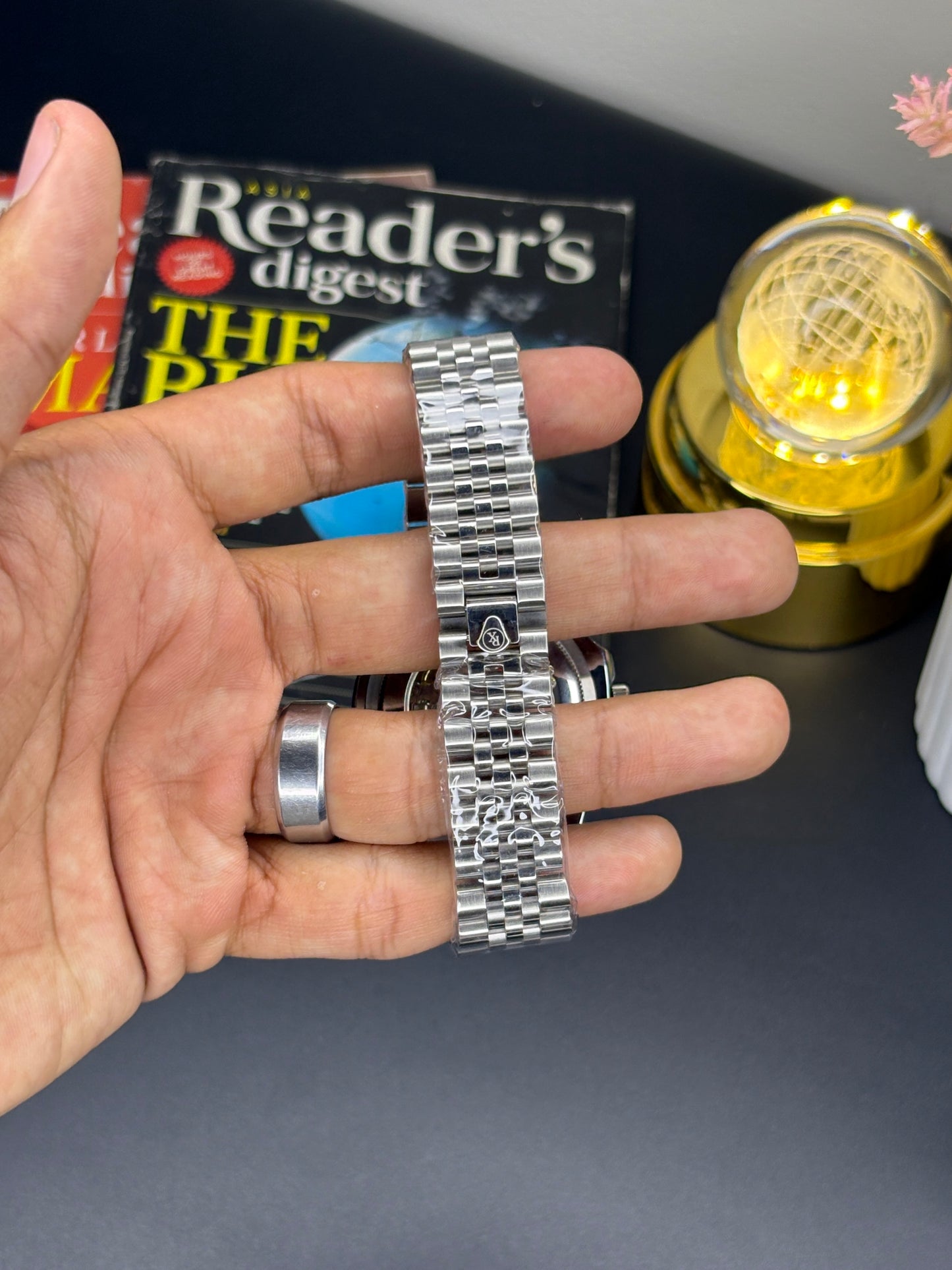 RLX gmt master - Article #142 - Silver chain Pepsi dial