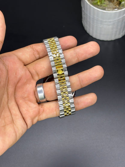 RLX jubilee chain - Article #122 - Two-tone chain blue dial