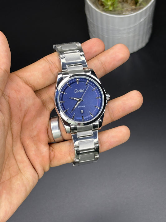 Cartisi premium dial - Article #127 - Silver chain blue dial
