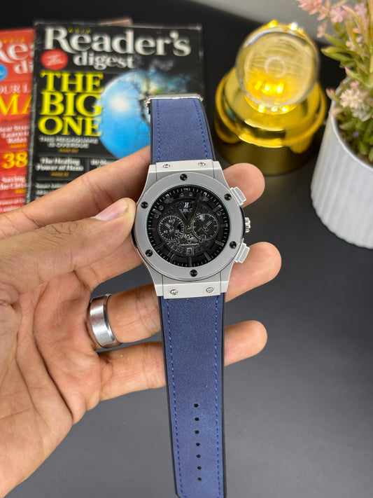 HB strap watch watch - Article #144 - blue strap grey dial
