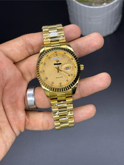 RLX Diamond dial - Article #113 - Golden chain golden dial