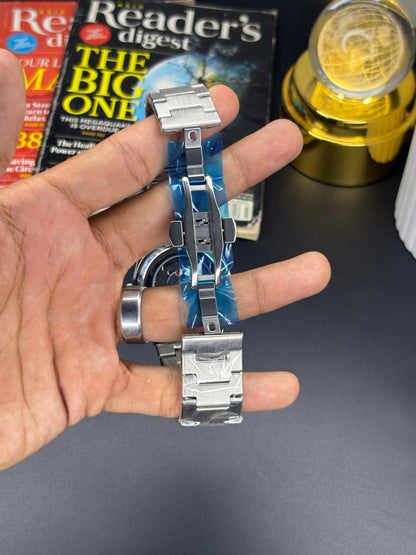 TST semi-auto - Article #153 - Silver chain white dial