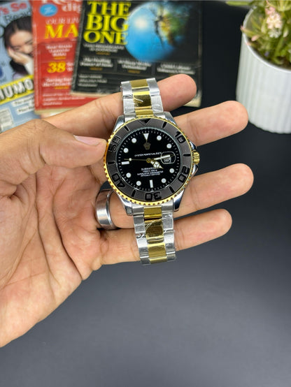 RLX Yacht master - Article #141 - Two tone chain black dial