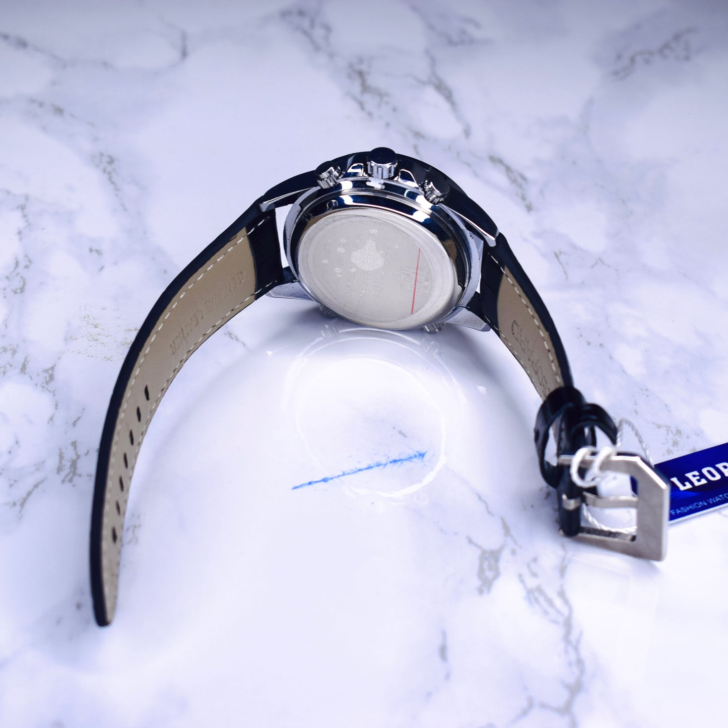 Leopard dual time watch - Article # 120 - strap