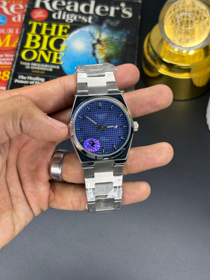 TST semi-auto - Article #151 - Silver chain blue dial