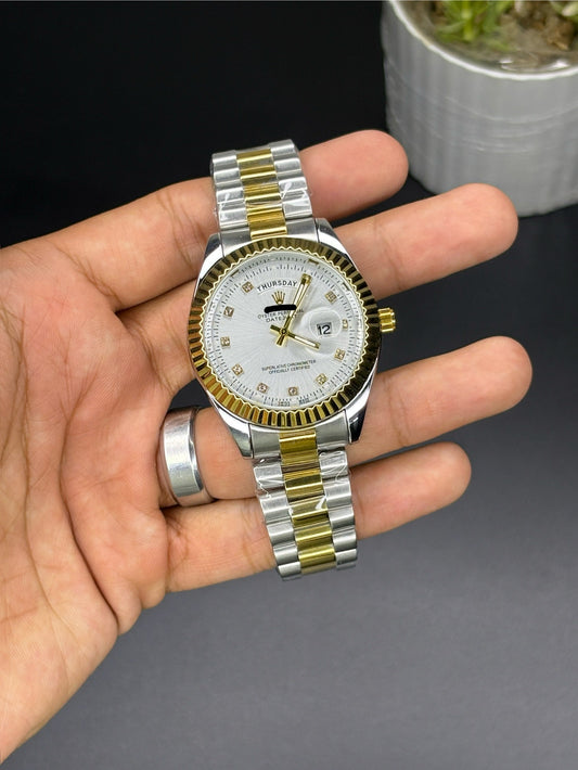 RLX Diamond dial - Article #110 - Two-Tone Silver