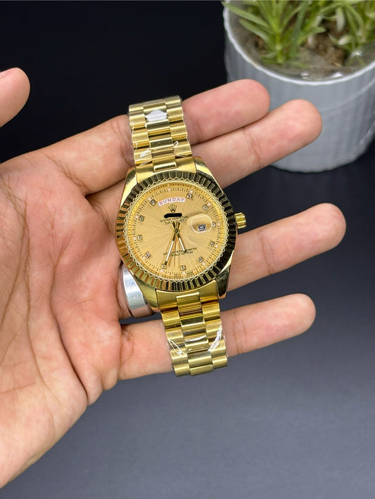 RLX Diamond dial - Article #112 - Golden chain golden dial