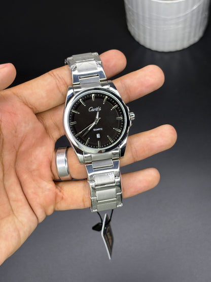 Cartisi premium dial - Article #129 - Silver chain black dial